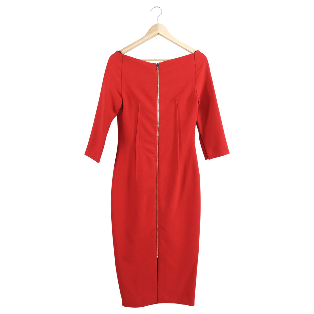 Roland Mouret Red Long Dress - IT42 / USA 6