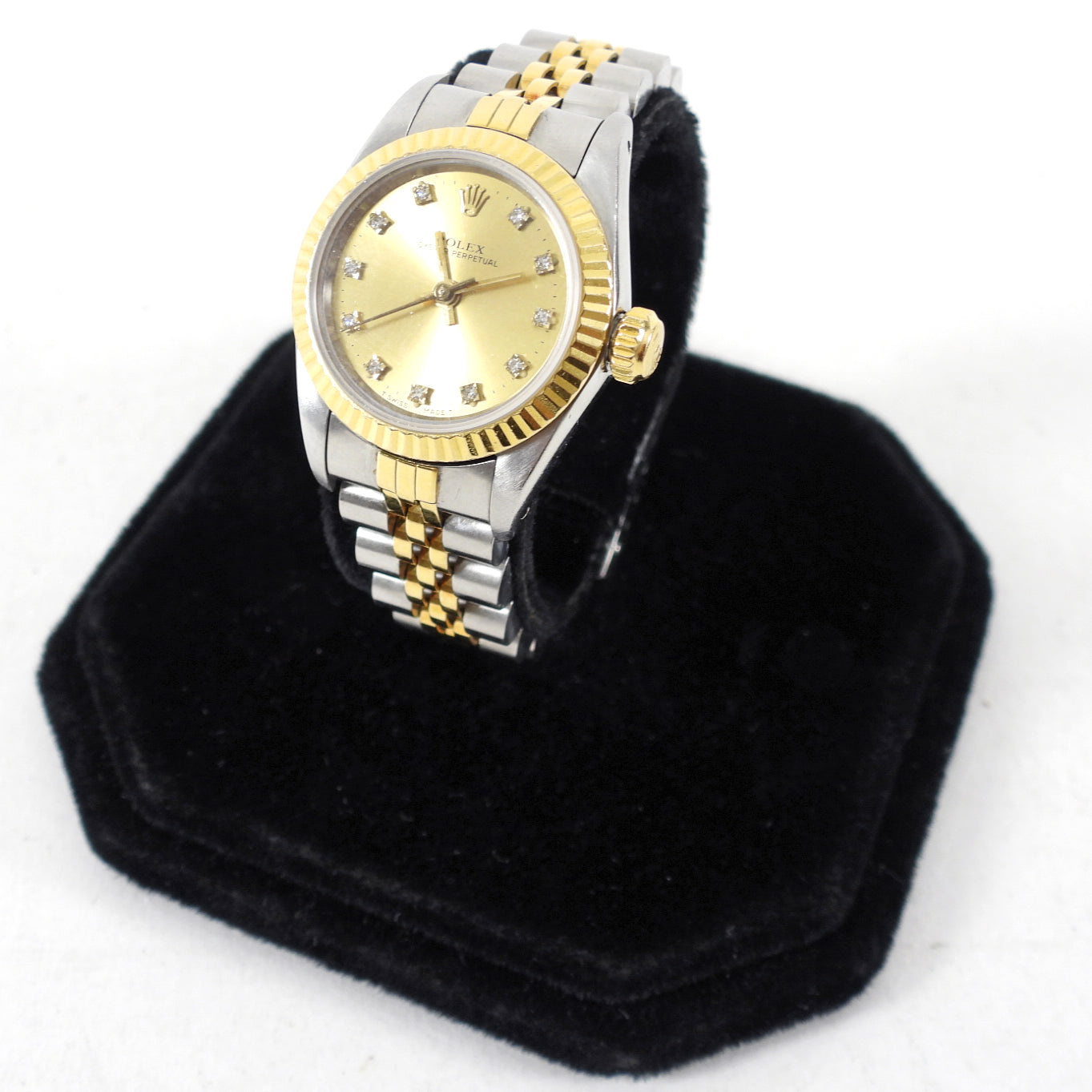 Rolex Vintage Ladies Oyster Perpetual Jubilee Diamond Watch