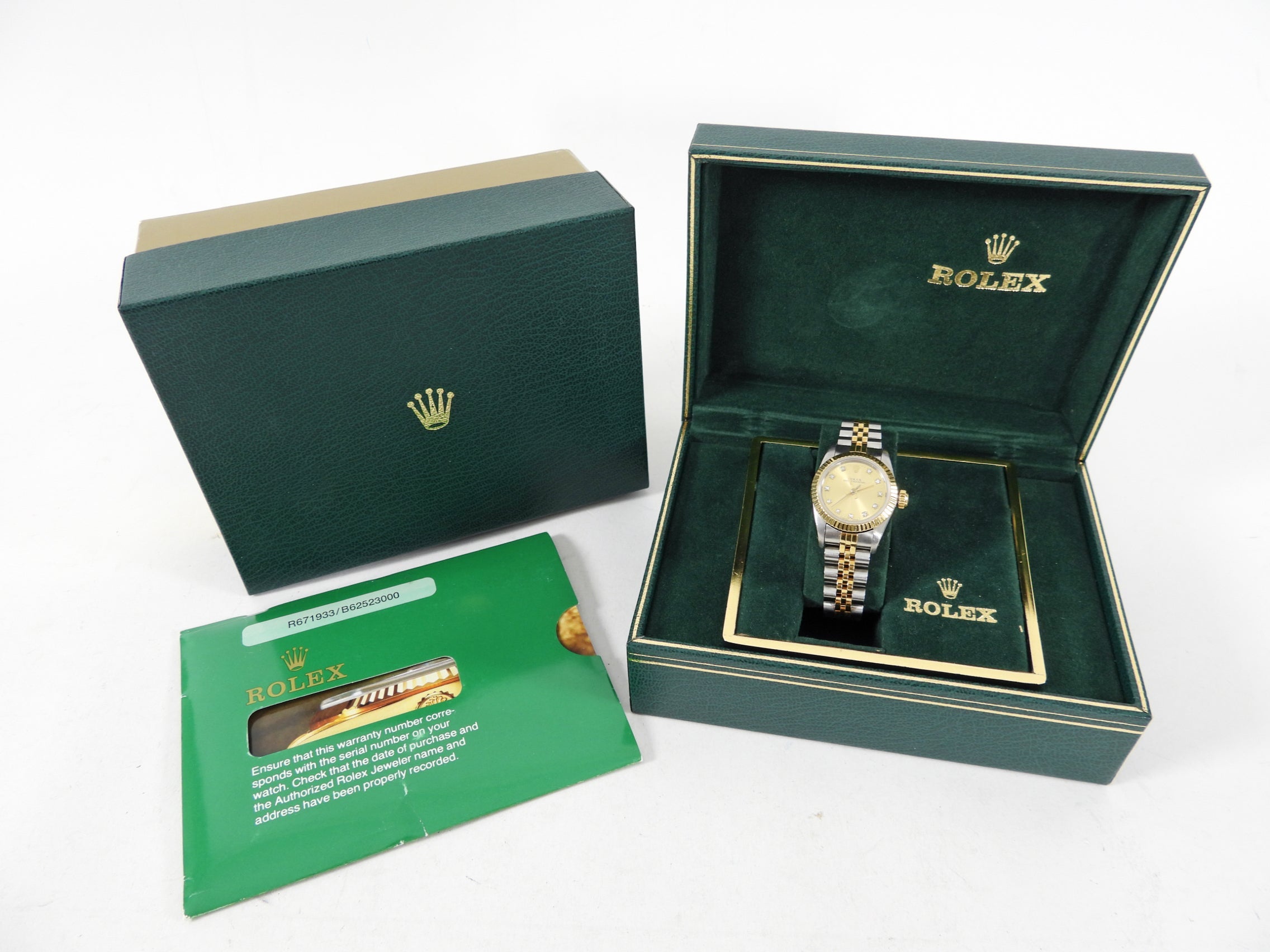 Rolex Vintage Ladies Oyster Perpetual Jubilee Diamond Watch