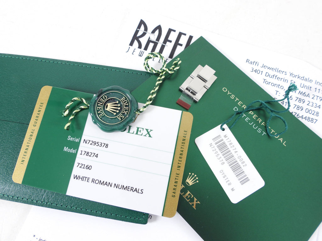 Rolex Datejust Stainless and 18k White Gold 31mm Ladies Watch