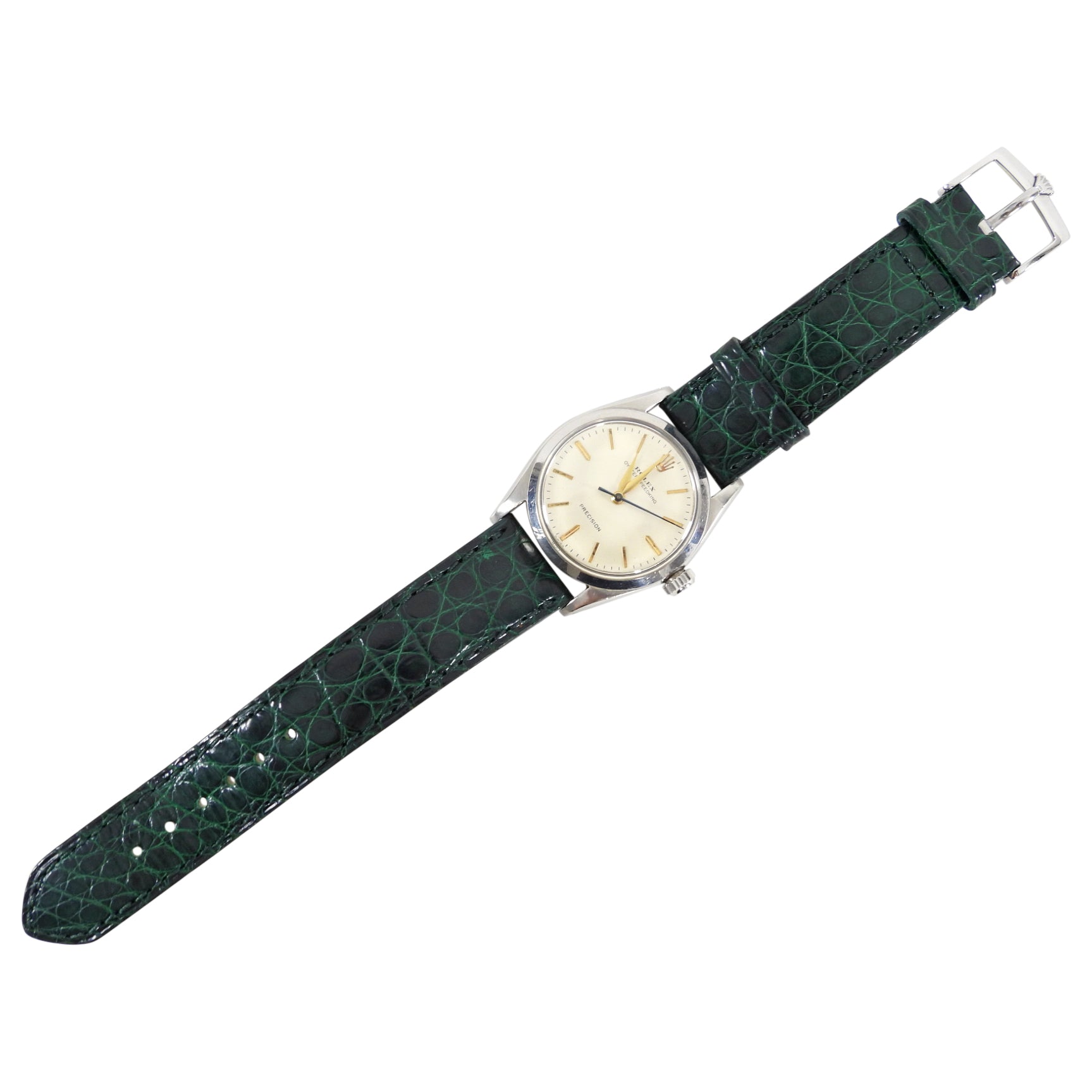 Rolex Vintage 1958 Wrist Watch with Green Band