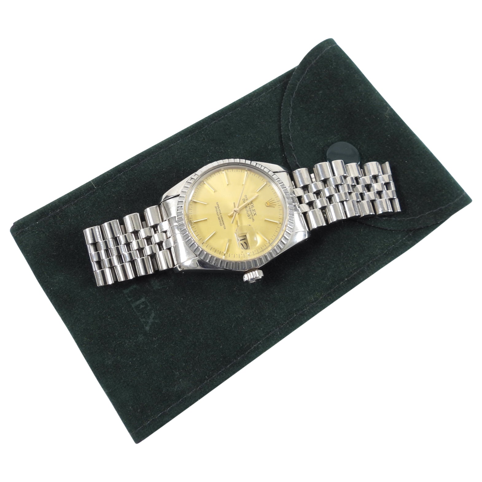 Rolex Oyster Perpetual Datejust Vintage 1982 Yellow 36mm Stainless Jubilee Watch.