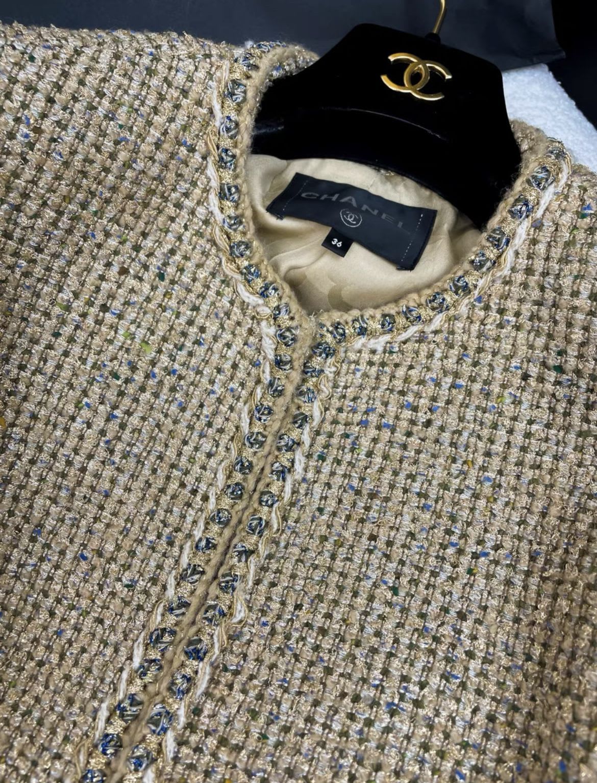 Chanel 21 Golden Fur Jacket