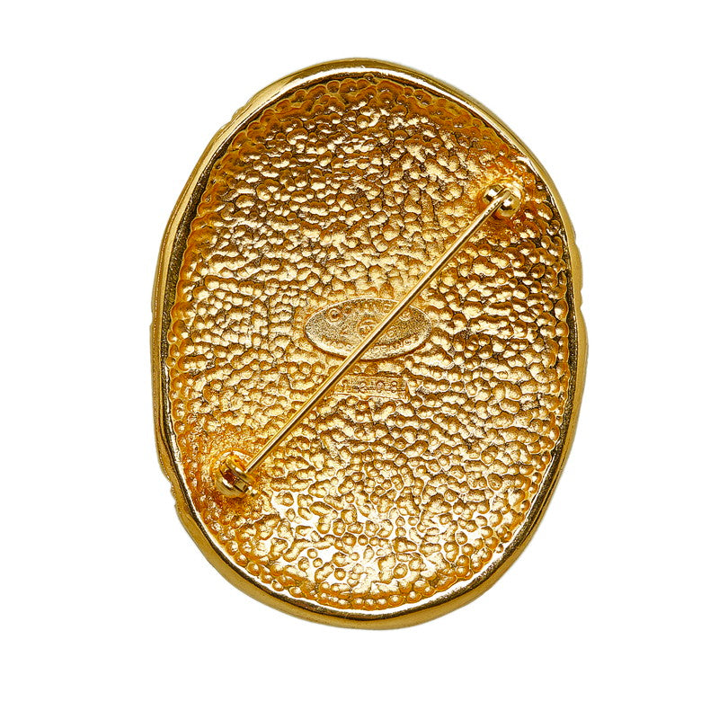 Chanel Gold Plated Crown Coco Mark Brooch