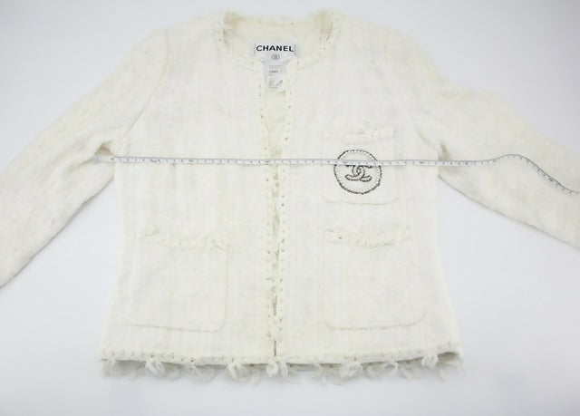 Chanel Vintage 2004 Cruise Ensemble Collarless Jacket