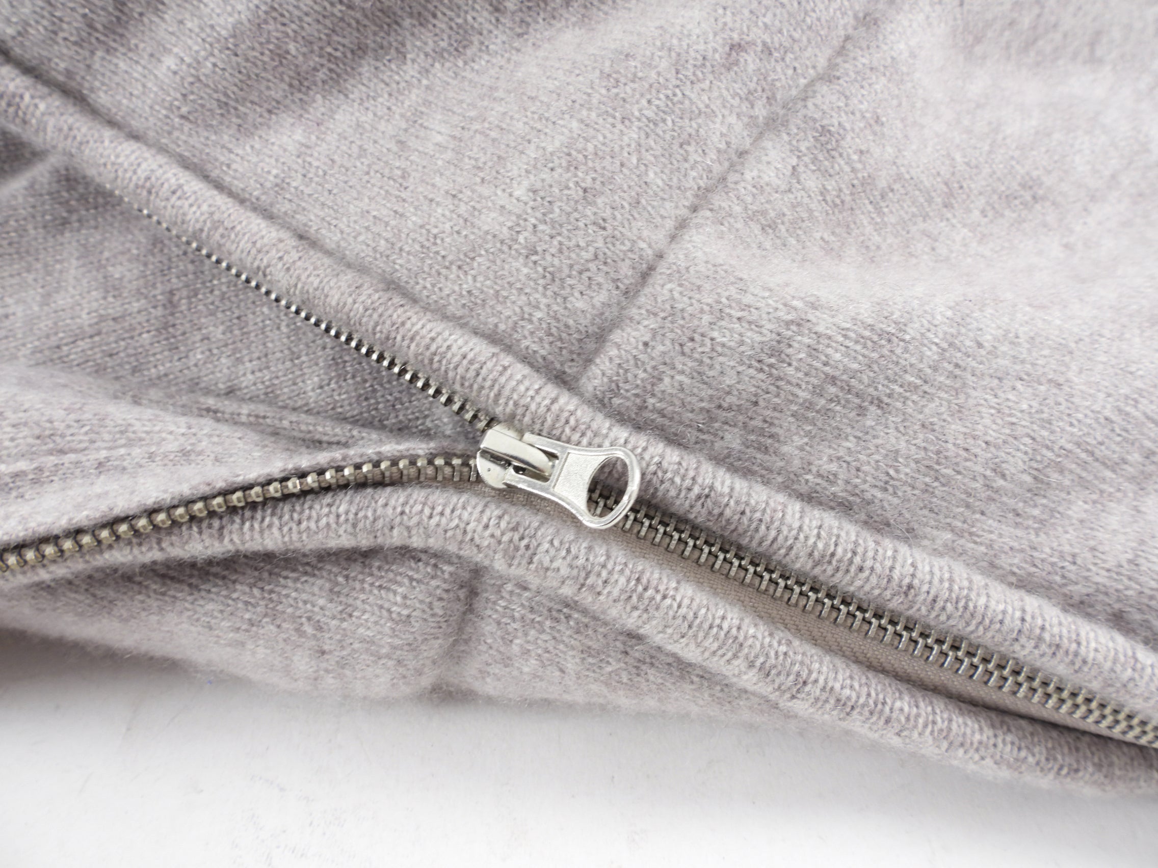 Sablyn Light Oatmeal Taupe Heavy Cashmere Puffer Zip Jacket - M