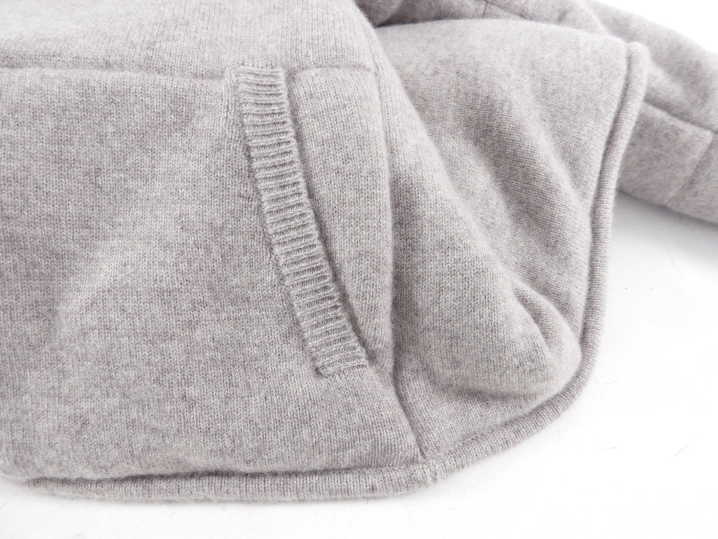 Sablyn Light Oatmeal Taupe Heavy Cashmere Puffer Zip Jacket - M