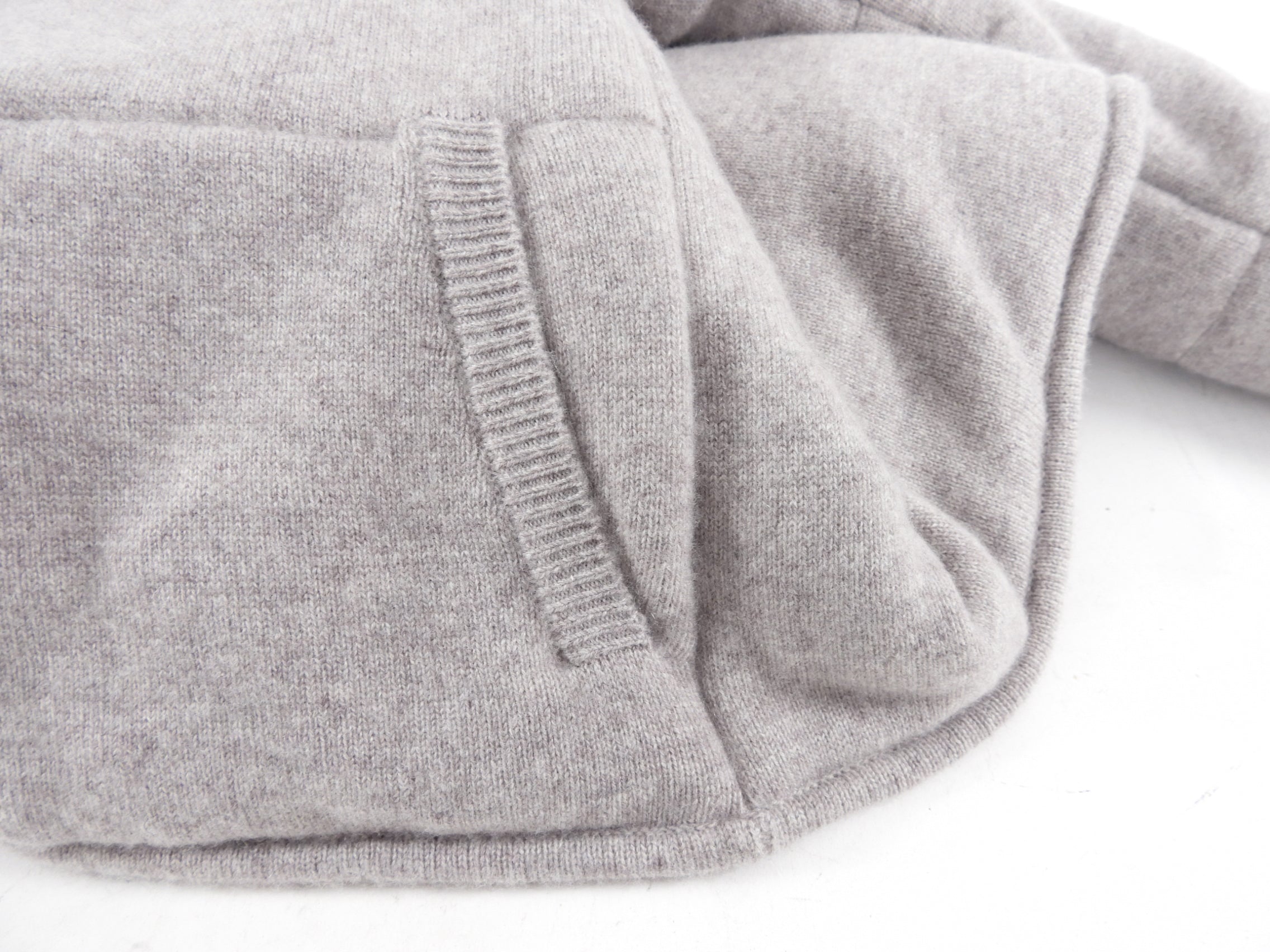 Sablyn Light Oatmeal Taupe Heavy Cashmere Puffer Zip Jacket - M