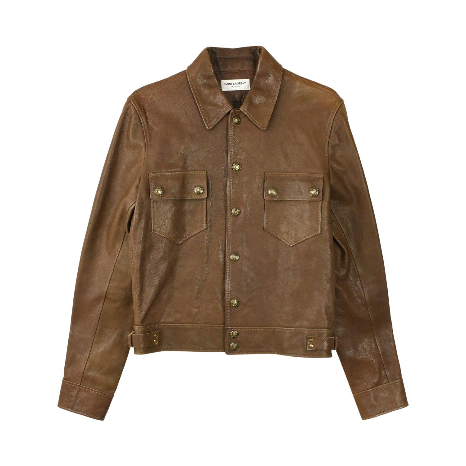 Saint Laurent Leather Jacket - Men's S