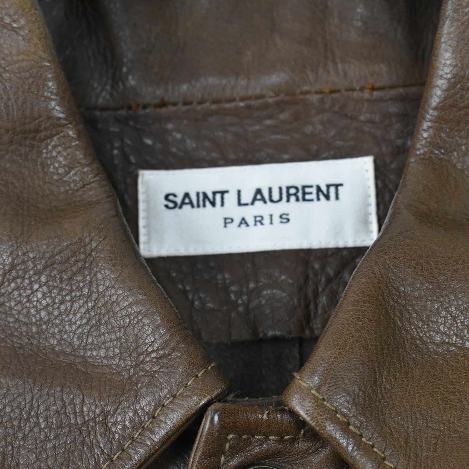 Saint Laurent Leather Jacket - Men's S