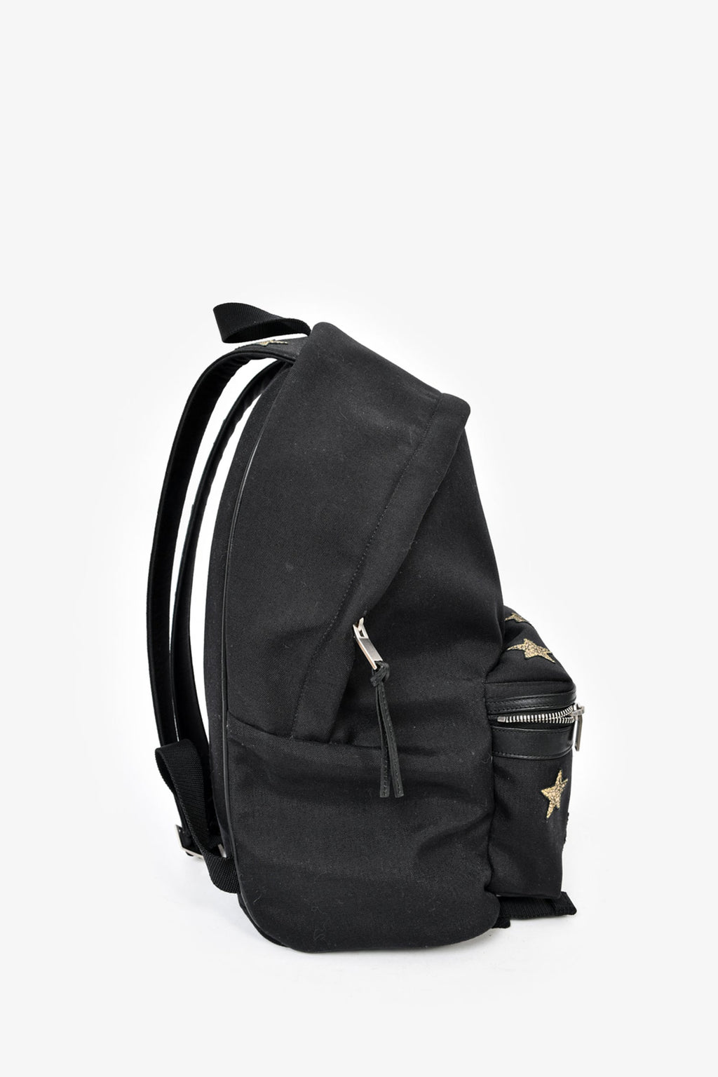 Saint Laurent Canvas/Leather Star Detail 'City' Backpack