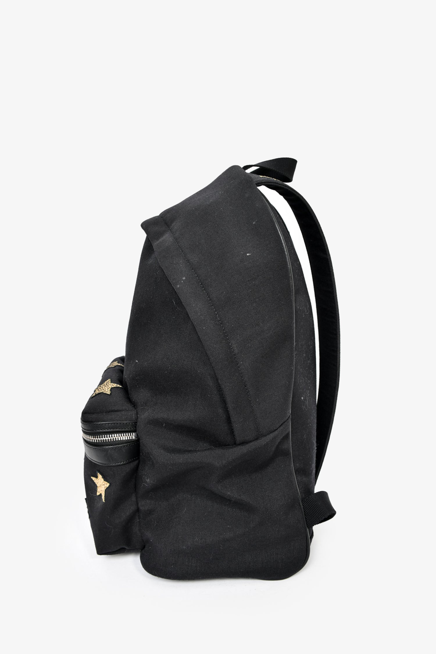 Saint Laurent Canvas/Leather Star Detail 'City' Backpack