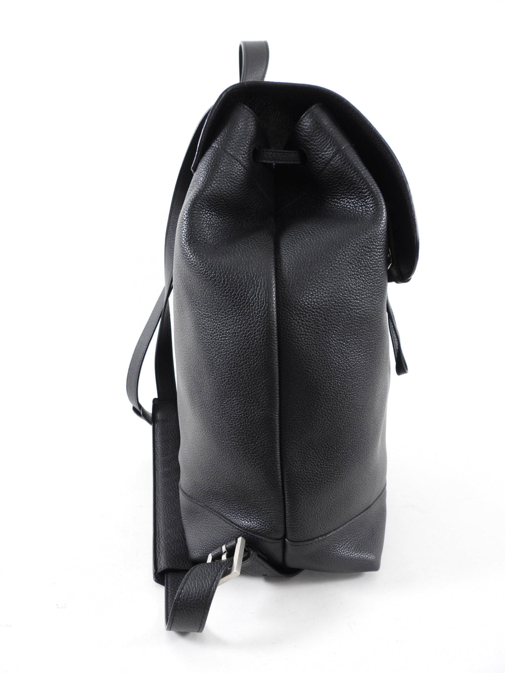 Saint Laurent Black Grained Leather Backpack