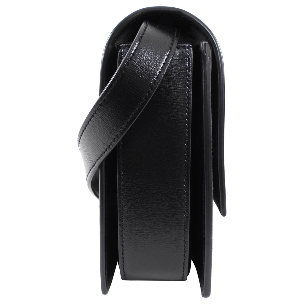 Saint Laurent Black Leather and Suede Bellechasse Crossbody Bag