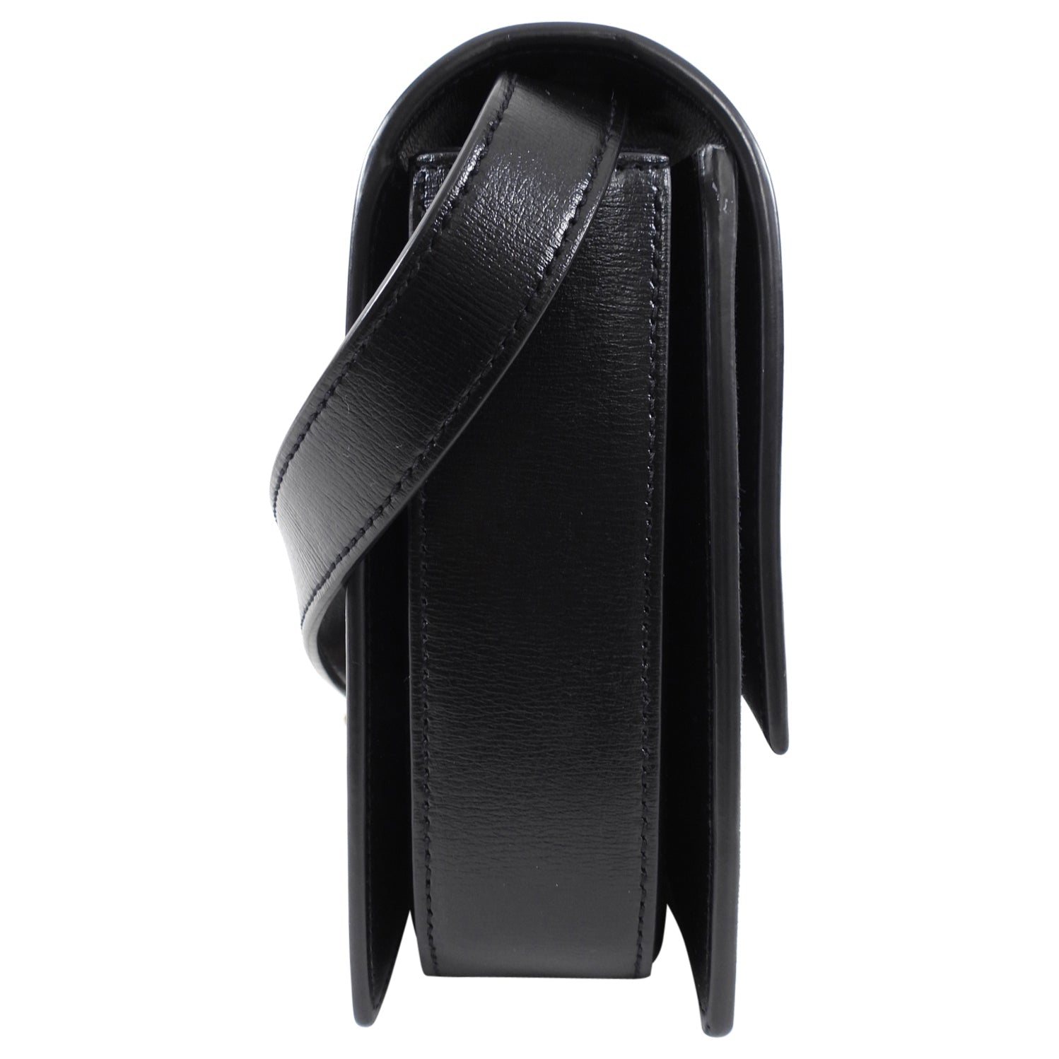Saint Laurent Black Leather and Suede Bellechasse Crossbody Bag