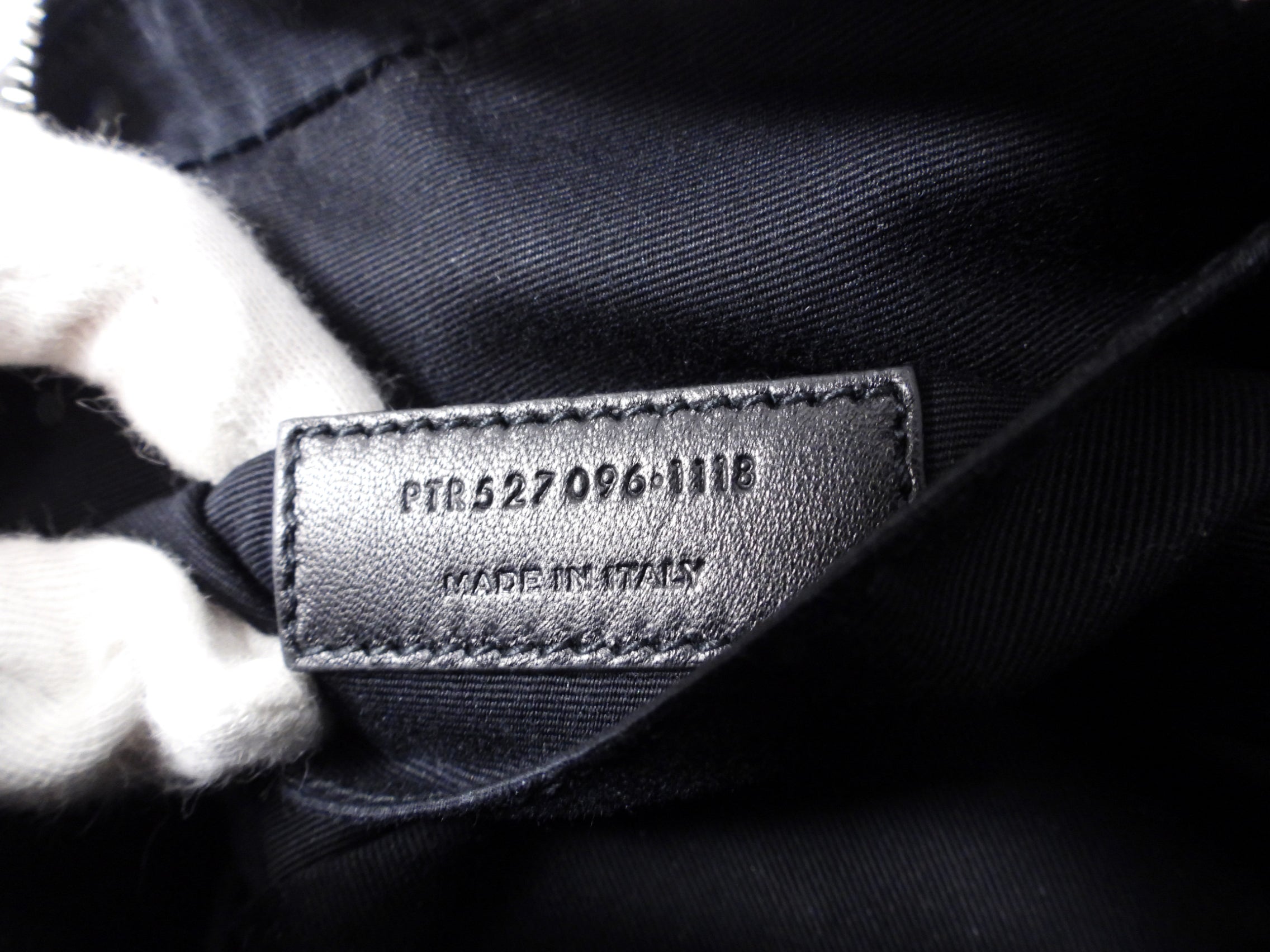 Saint Laurent Charcoal Grey Lou Tassel Belt Bag