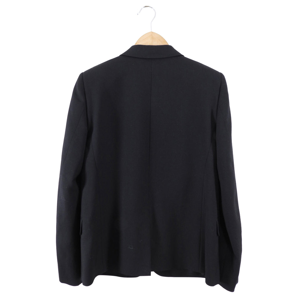 Saint Laurent Black Blazer with Gold Metallic Embroidery - 6