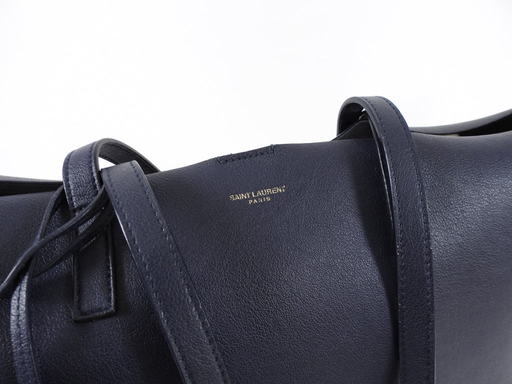 Saint Laurent Midnight Navy East West Shopping Tote Bag