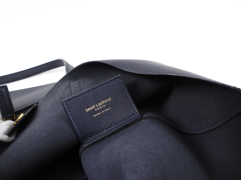 Saint Laurent Midnight Navy East West Shopping Tote Bag