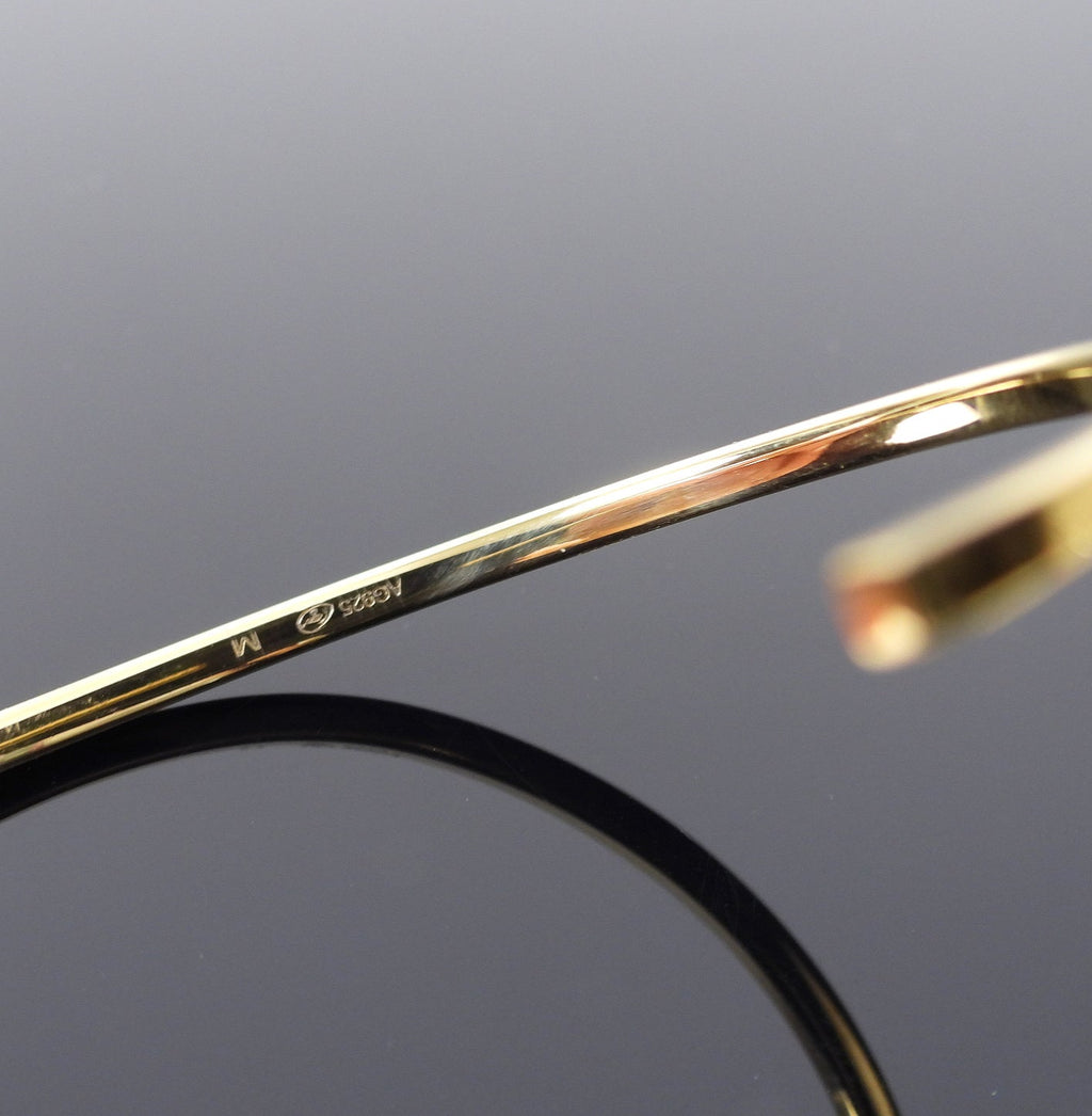 Saint Laurent Sterling Vermeil Thin Cuff Bracelet - M