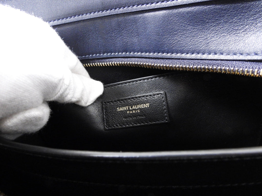 Saint Laurent Midnight Navy Small East Side Shoulder Bag