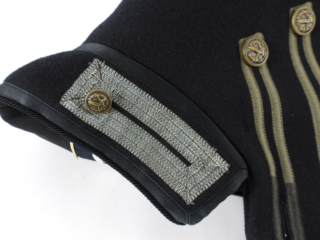 Saint Laurent Felt Wool Military Embroidered Jacket - FR36