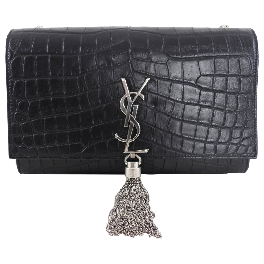 Saint Laurent Medium Embossed Kate Tassel Bag