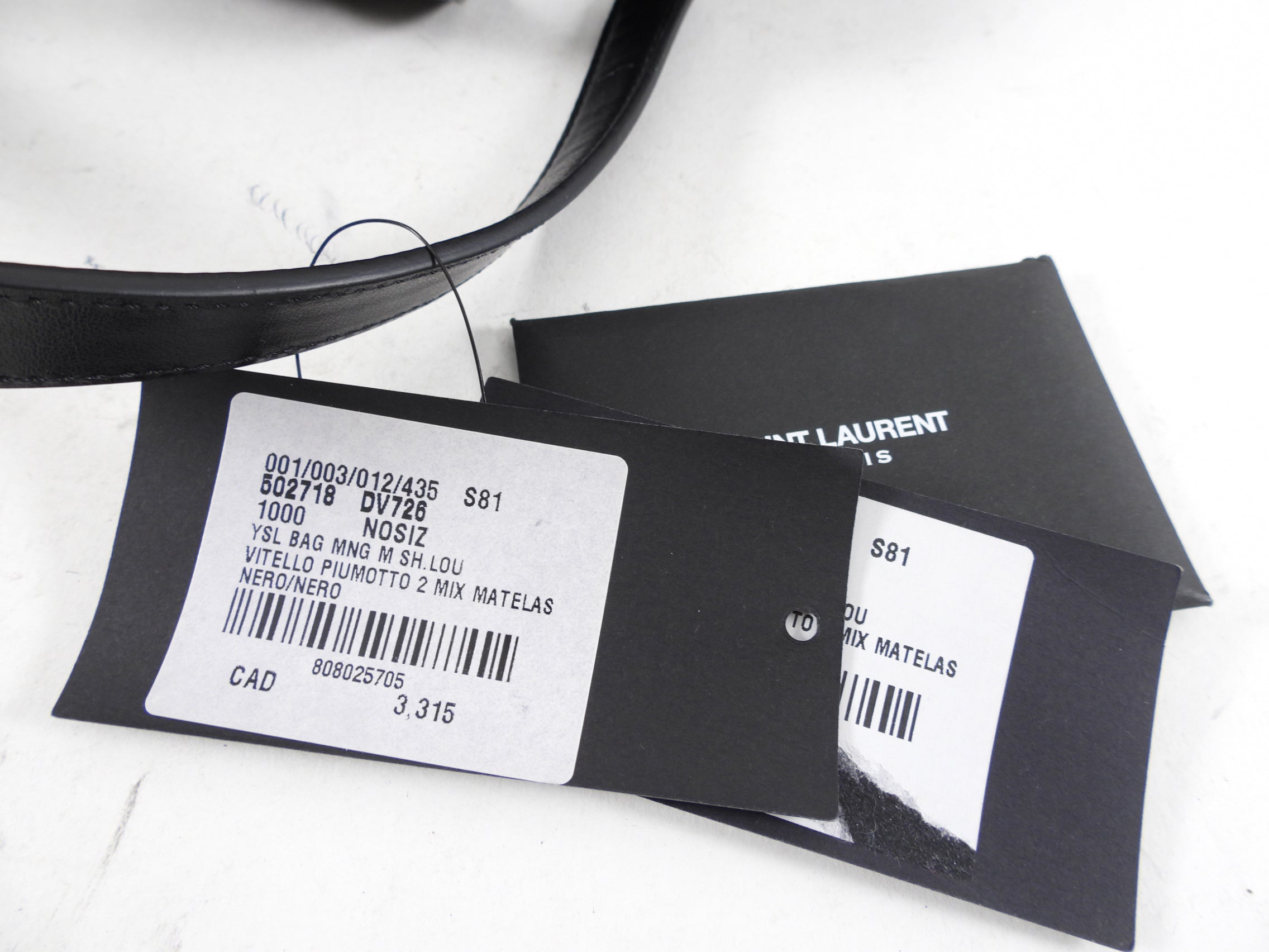Saint Laurent Black Quilted Lou Lou Shoulder Tote Bag