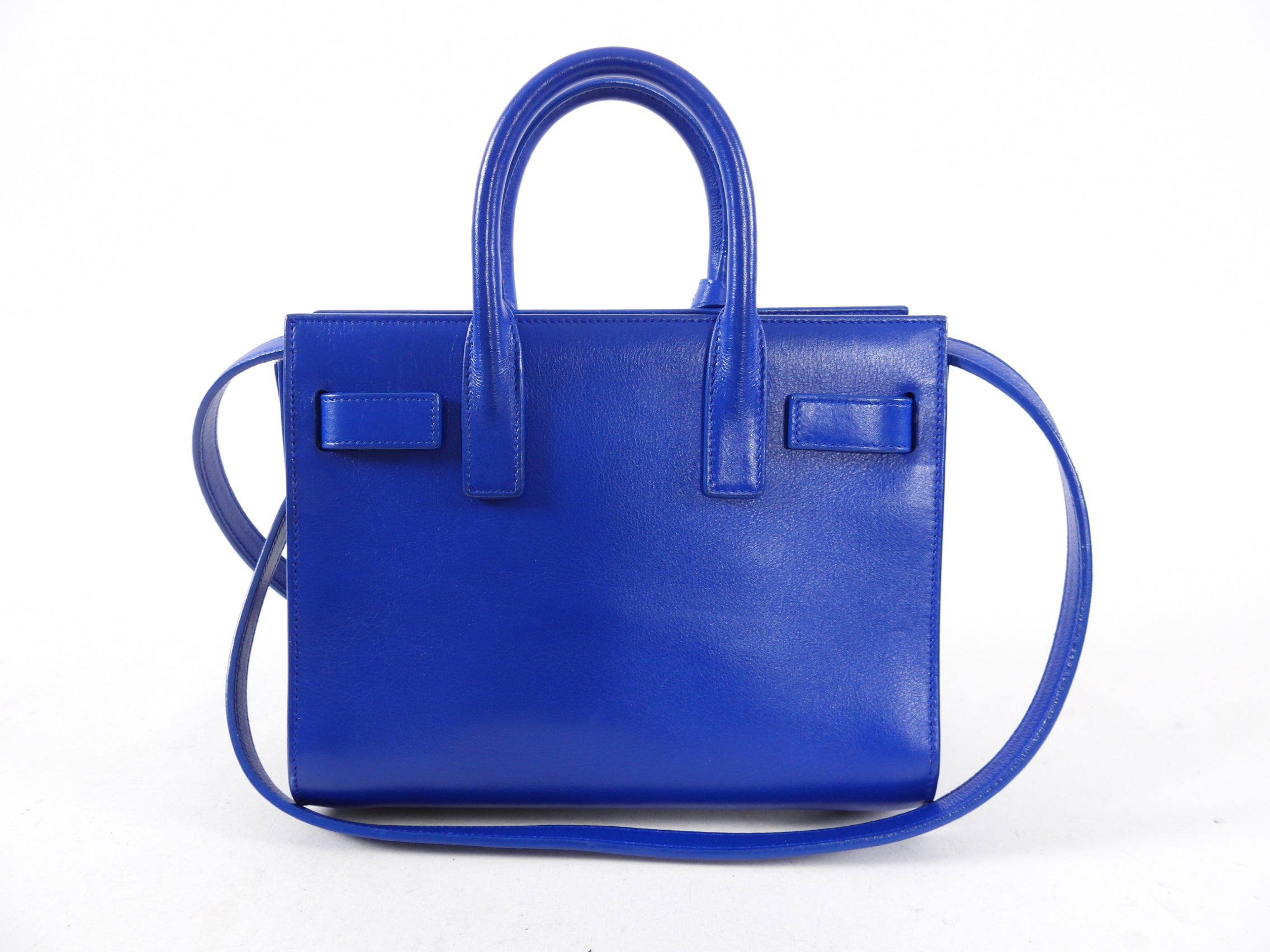 Saint Laurent Sac de Jour Nano Cobalt Blue Two-Way Bag