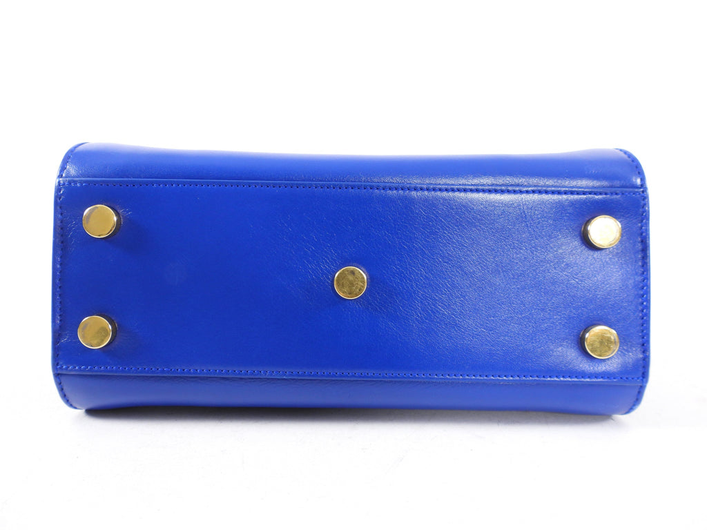Saint Laurent Sac de Jour Nano Cobalt Blue Two-Way Bag