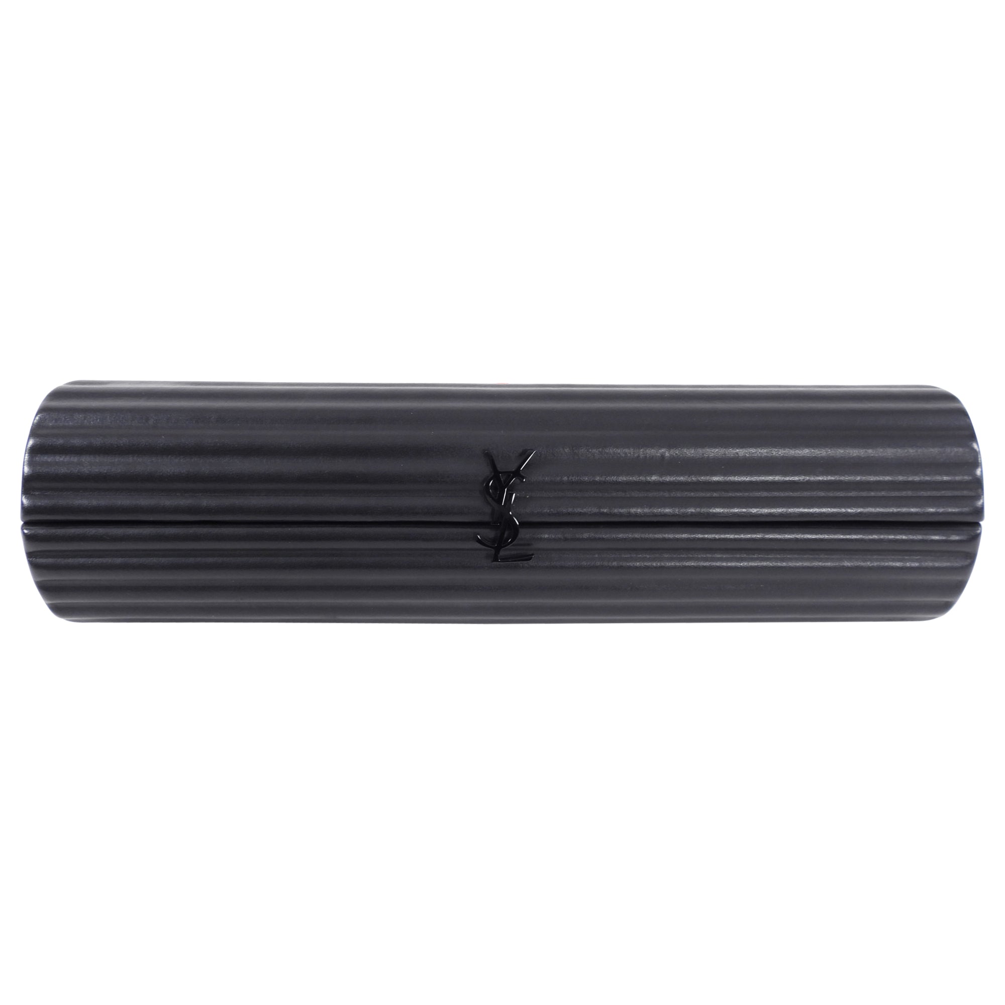 Saint Laurent Black Opyum Long Tube Evening Clutch Bag