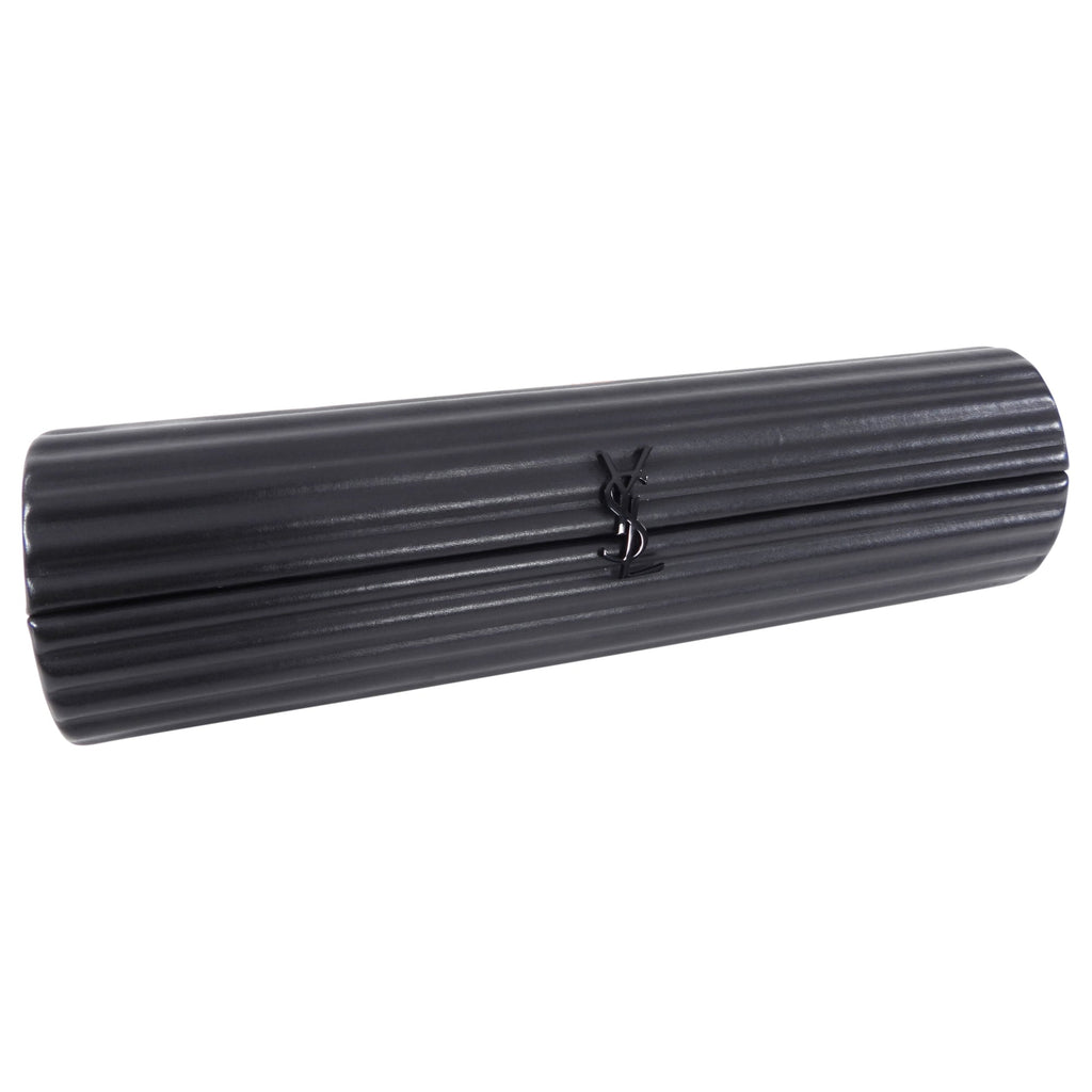 Saint Laurent Black Opyum Long Tube Evening Clutch Bag