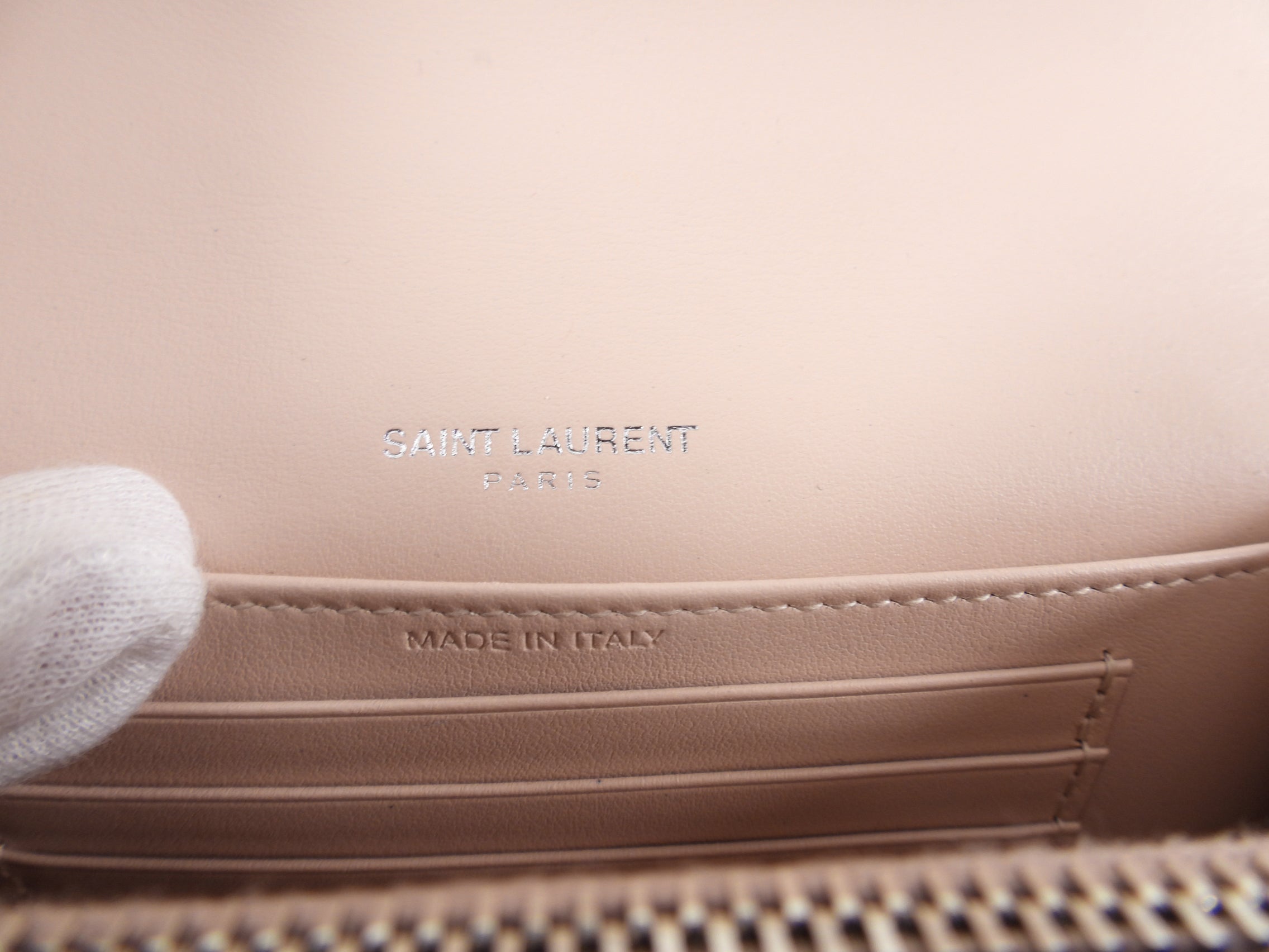 Saint Laurent Pink Croc Embossed Leather Mini Sunset Crossbody Bag