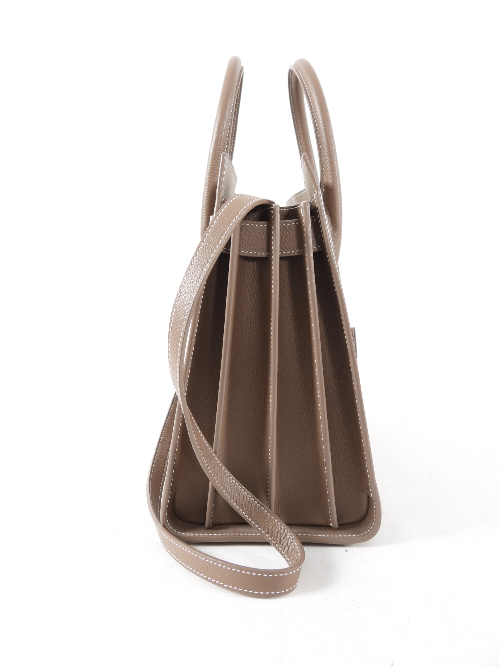 Saint Laurent Sac de Jour Small Taupe Two Way Bag