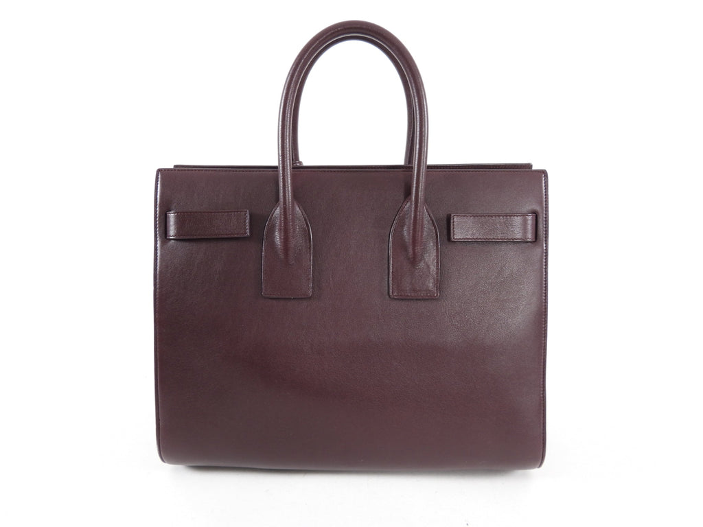 Saint Laurent Sac de Jour Small Bordeaux Smooth Leather Bag