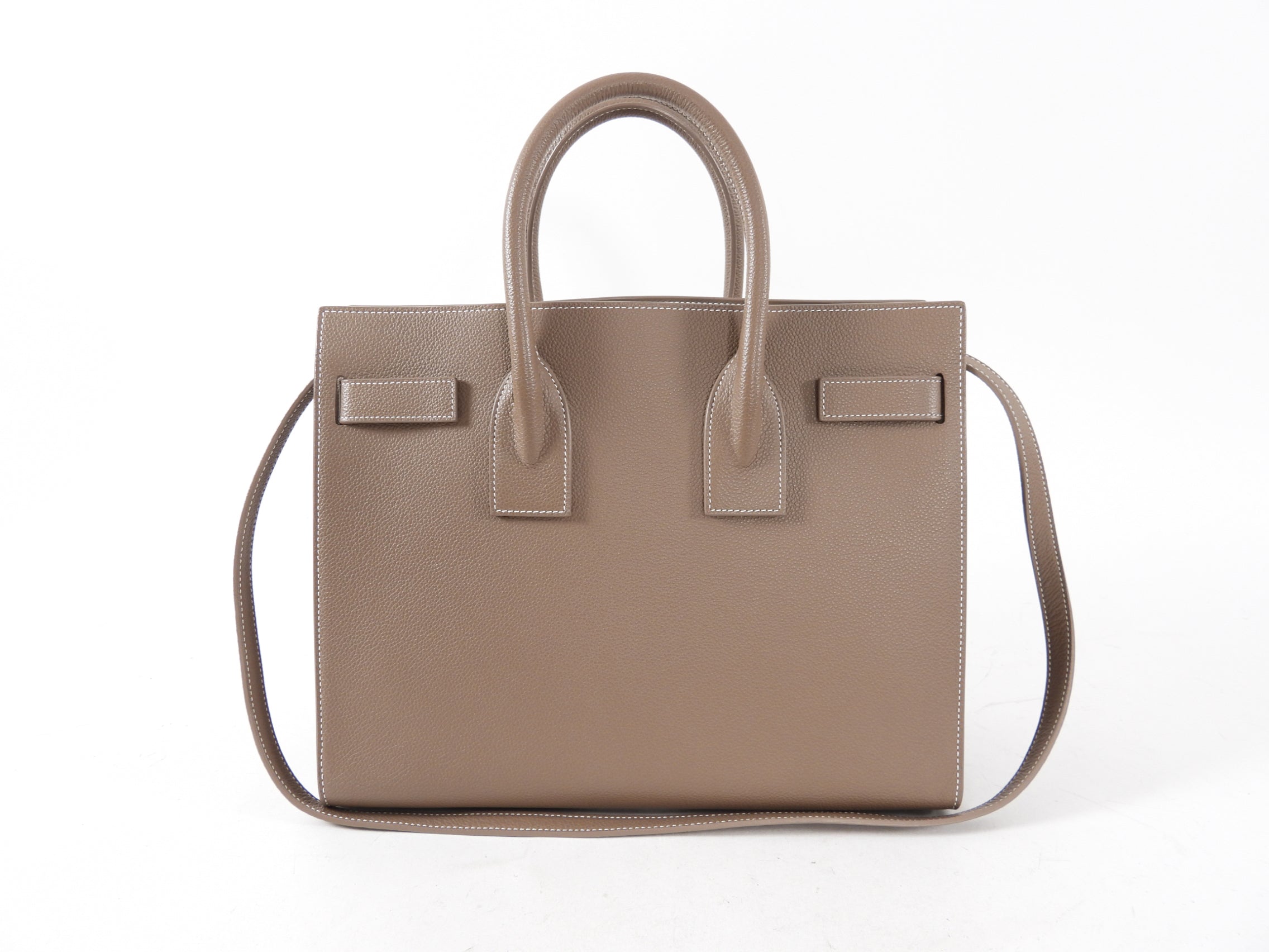 Saint Laurent Sac de Jour Small Taupe Two Way Bag