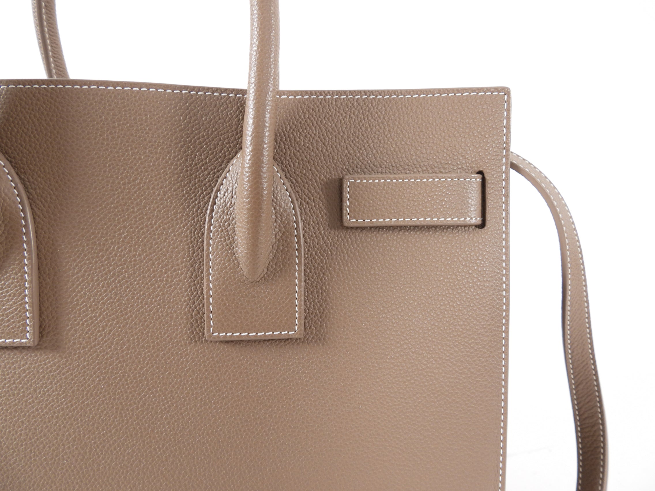 Saint Laurent Sac de Jour Small Taupe Two Way Bag