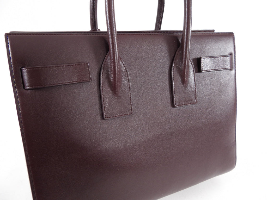 Saint Laurent Sac de Jour Small Bordeaux Smooth Leather Bag
