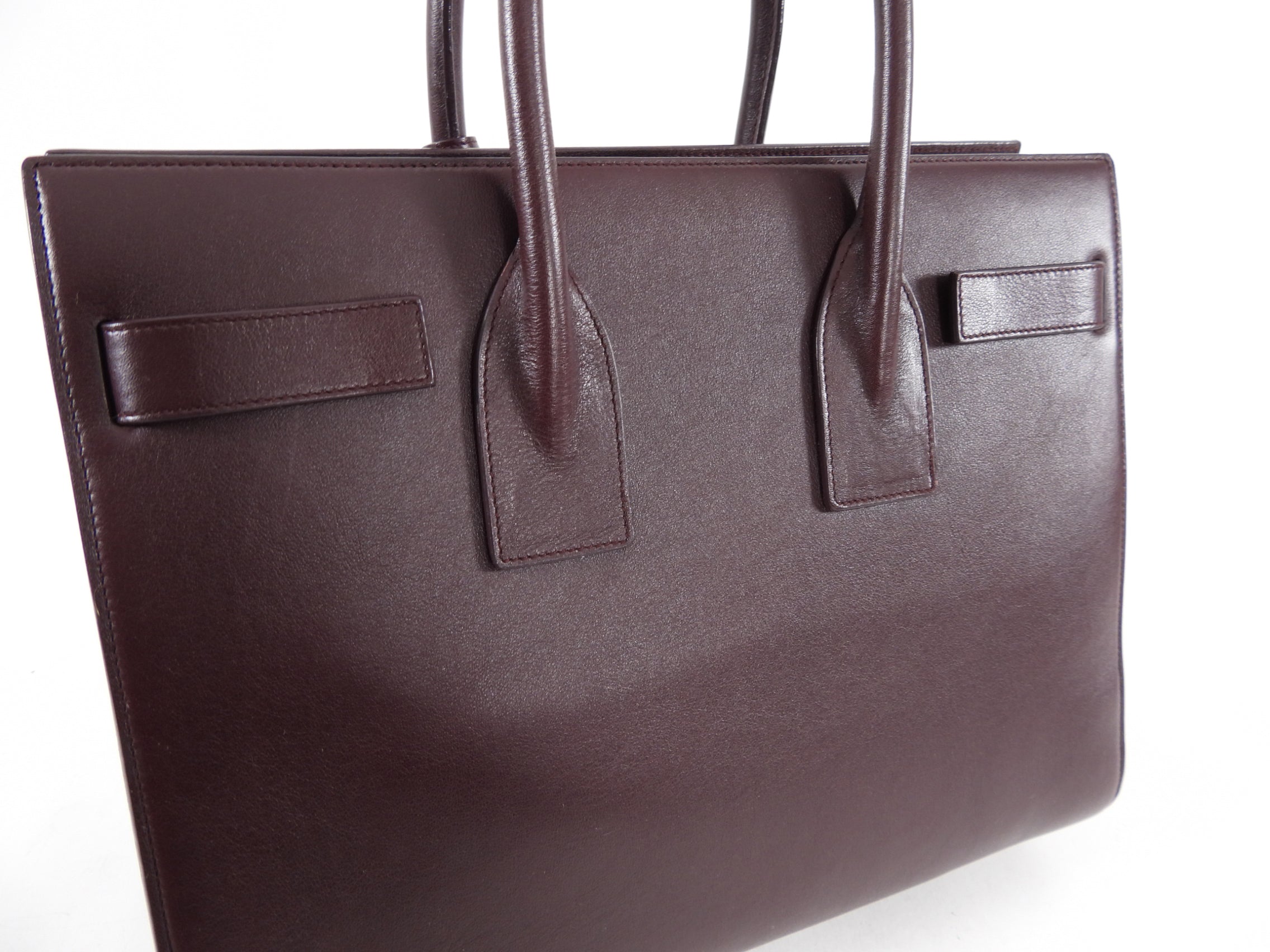 Saint Laurent Sac de Jour Small Bordeaux Smooth Leather Bag