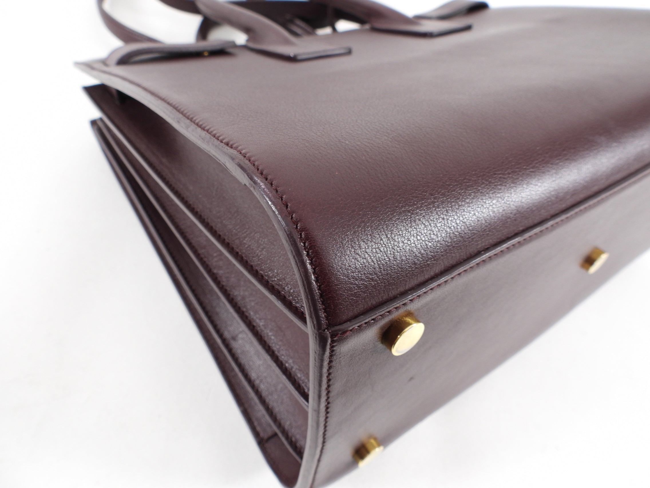 Saint Laurent Sac de Jour Small Bordeaux Smooth Leather Bag