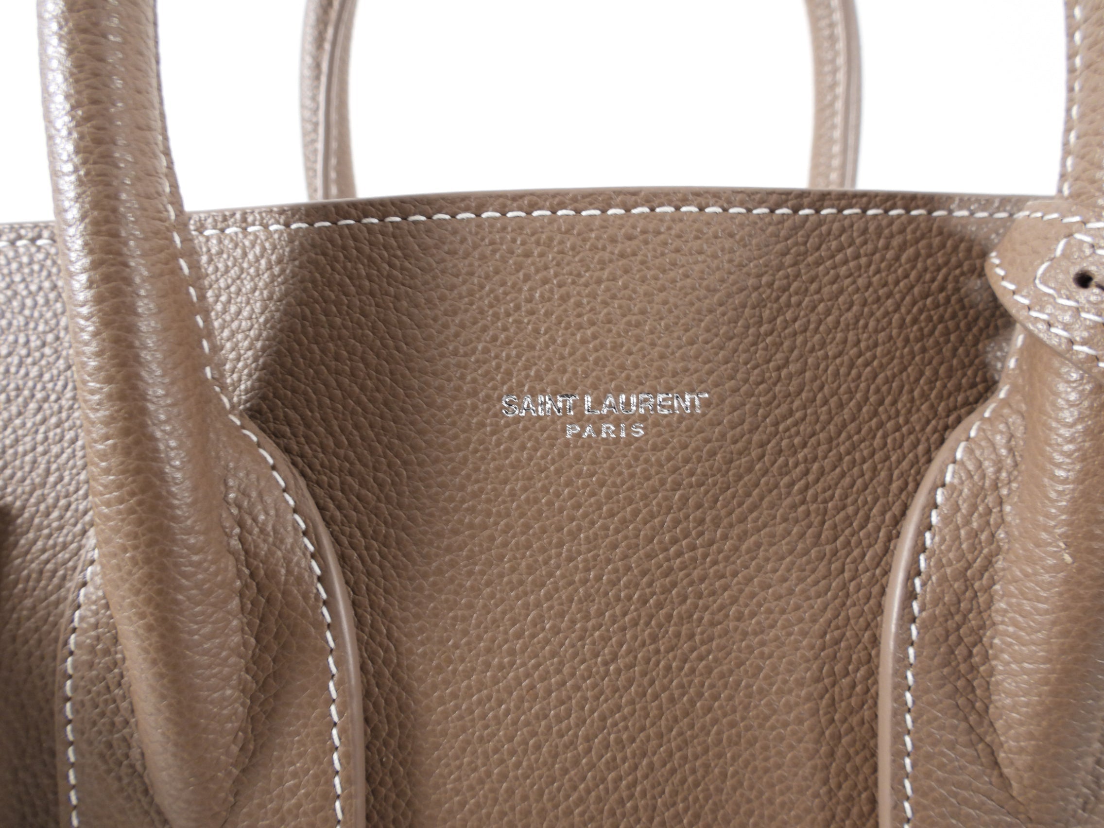 Saint Laurent Sac de Jour Small Taupe Two Way Bag