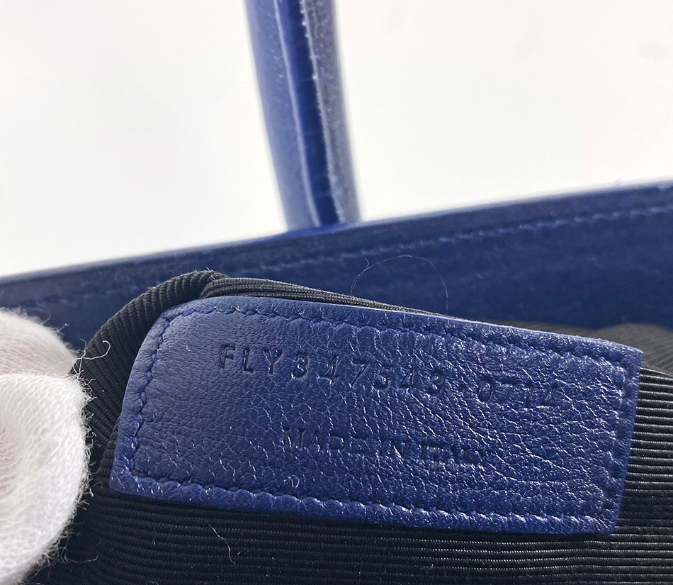 Saint Laurent Cobalt Blue Large Sac de Jour Tote Bag