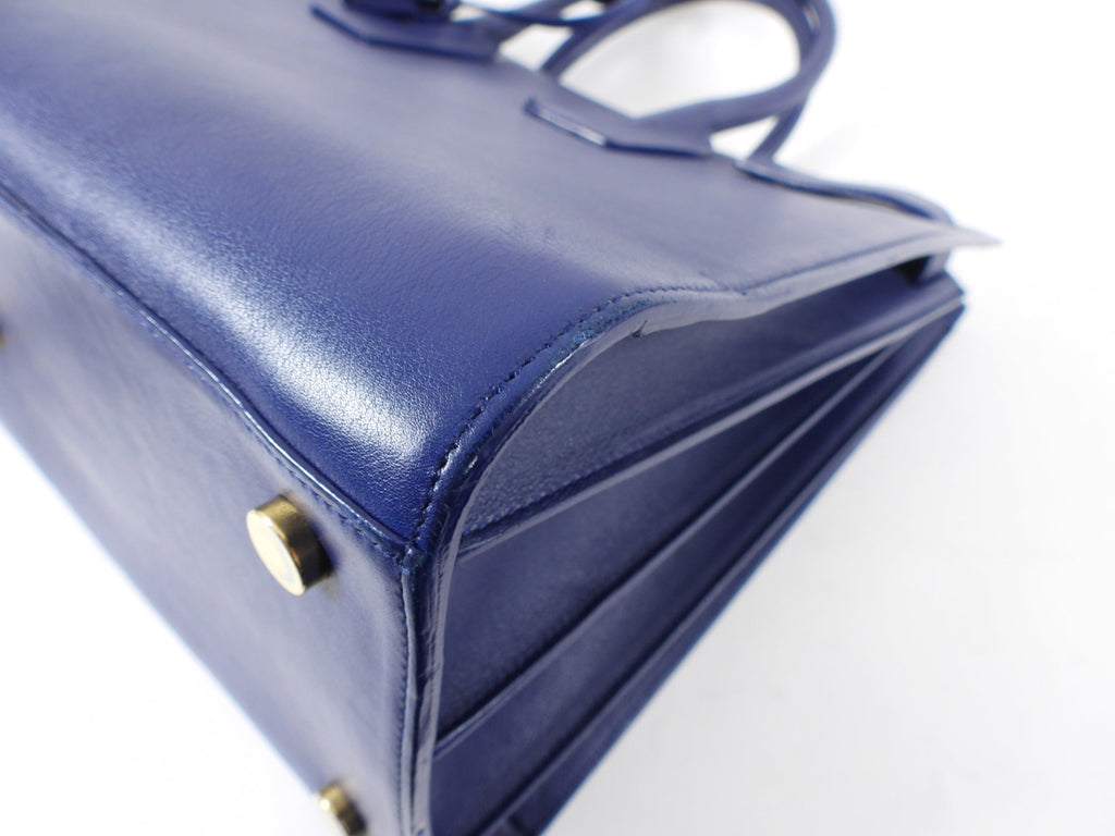 Saint Laurent Cobalt Blue Large Sac de Jour Tote Bag