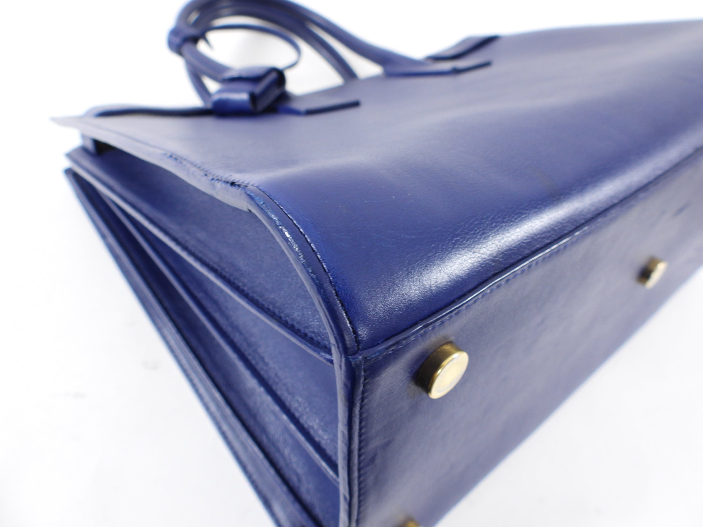 Saint Laurent Cobalt Blue Large Sac de Jour Tote Bag