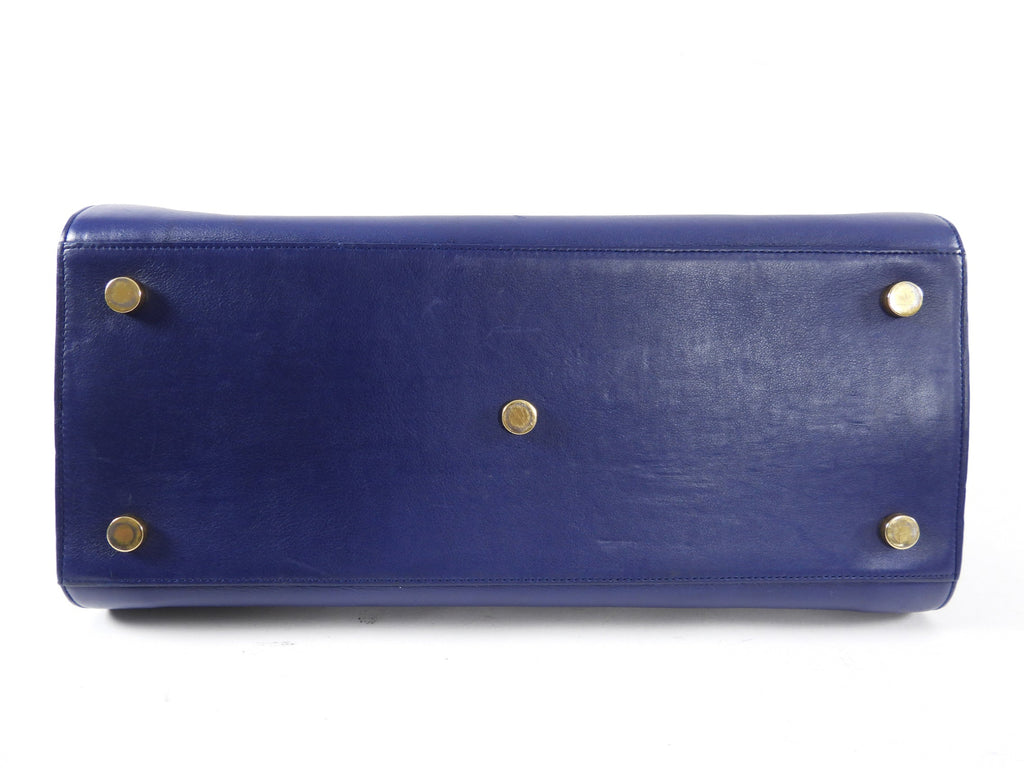 Saint Laurent Cobalt Blue Large Sac de Jour Tote Bag
