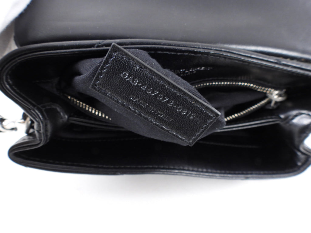 Saint Laurent Black Matelasse Lou Lou Toy Bag