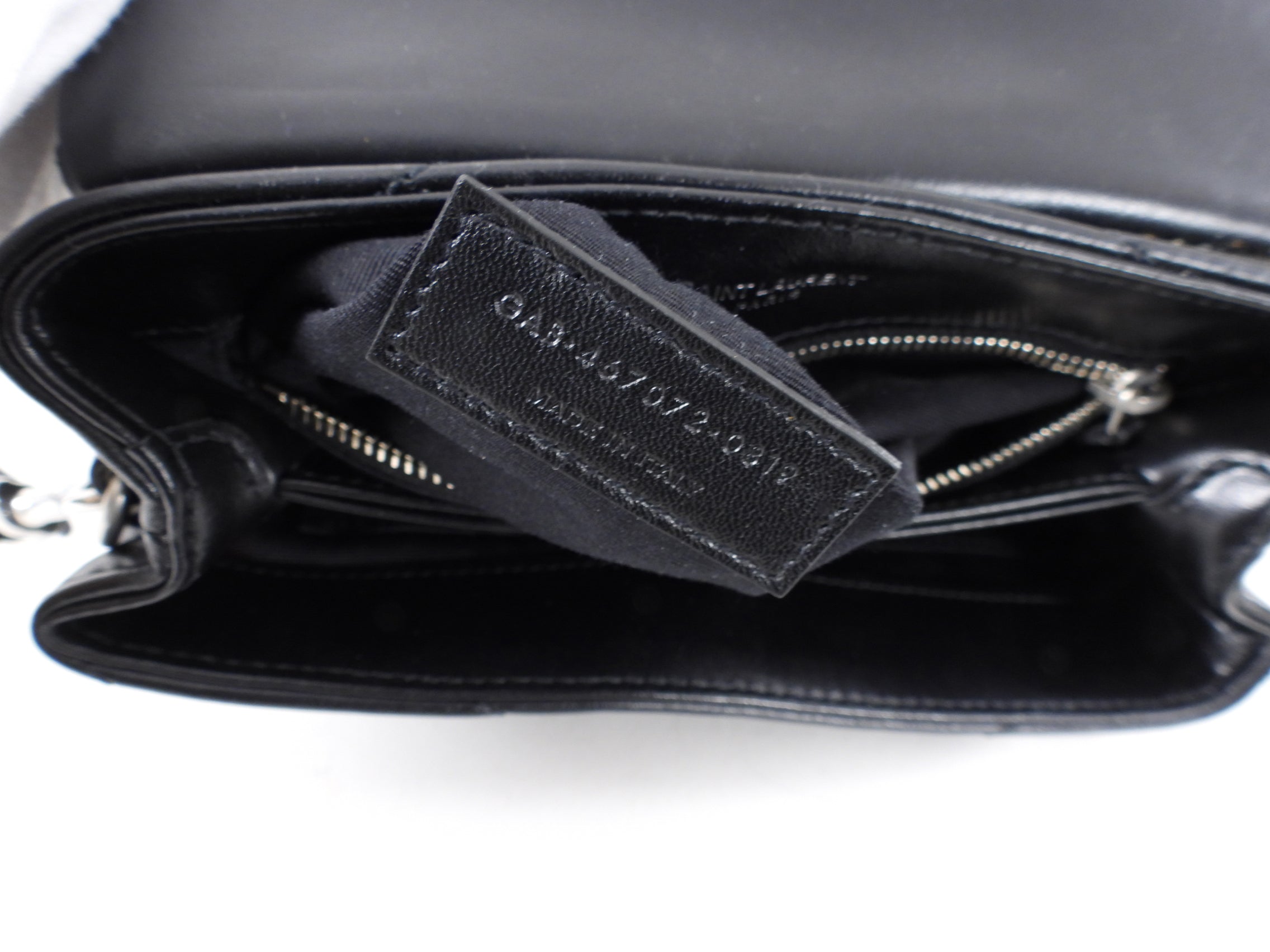 Saint Laurent Black Matelasse Lou Lou Toy Bag