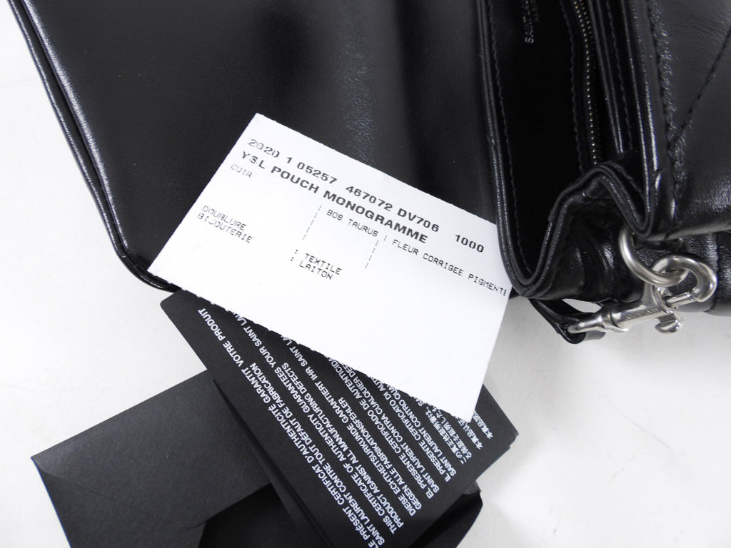 Saint Laurent Black Matelasse Lou Lou Toy Bag