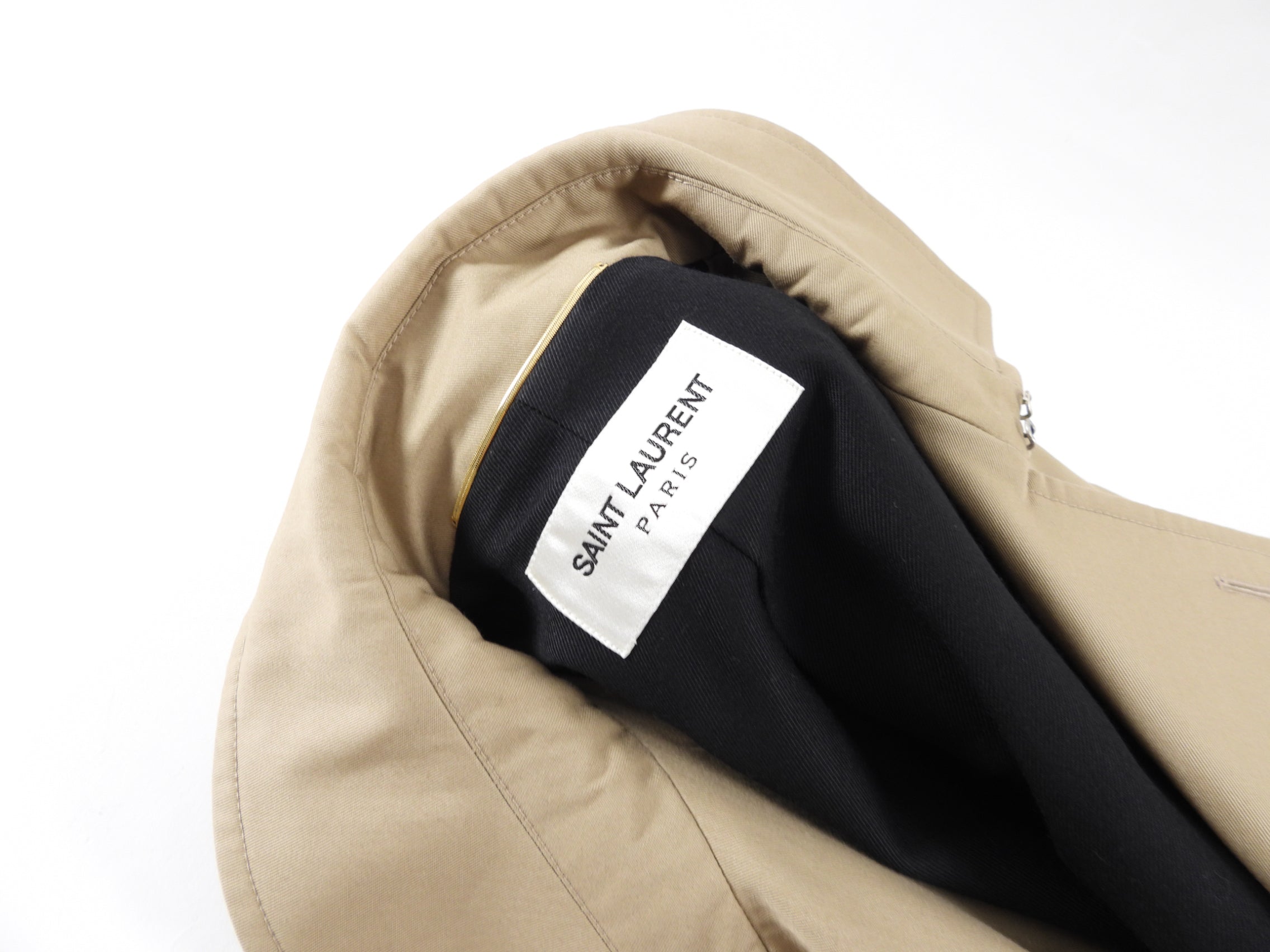 Saint Laurent Beige Classic Belted Trench Coat - 6