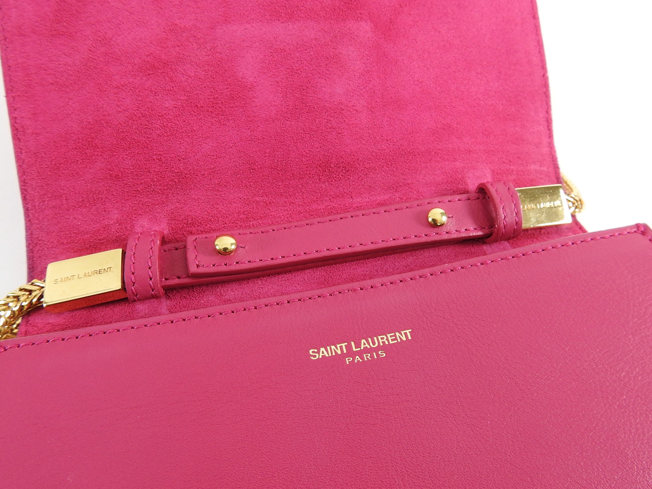 YSL Saint Laurent Pink Mini Sac Y Ligne Crossbody Bag
